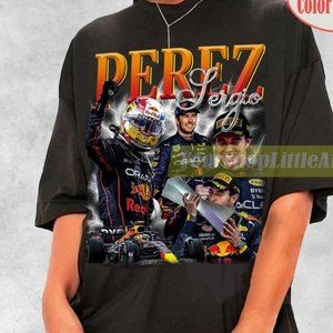 Sergio Perez Vintage Racing Graphic T-shirt Formula Racing Tshirt Racing Shirt G